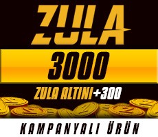 3000 + 600 BONUS Zula Altını Epin